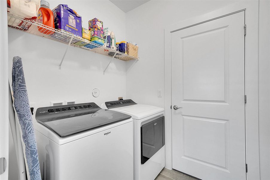 Nice large laundry room is located upstairs.