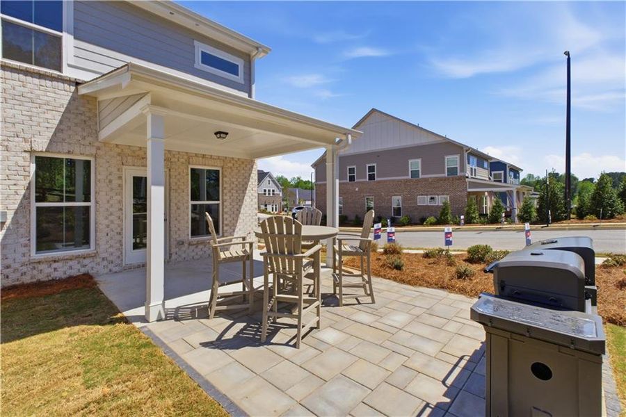 Exterior details and patio area of a home in Adler Springs, Powder Springs (Image 2). Exterior details and patio area of a home in Adler Springs, Powder Springs (Image 2).