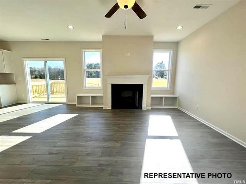 Representative unfurnished interior of a home built from the Stewart by RiverWILD Homes in Harvest Meadows, Zebulon (Image 12). Representative unfurnished interior of a home built from the Stewart by RiverWILD Homes in Harvest Meadows, Zebulon (Image 12).