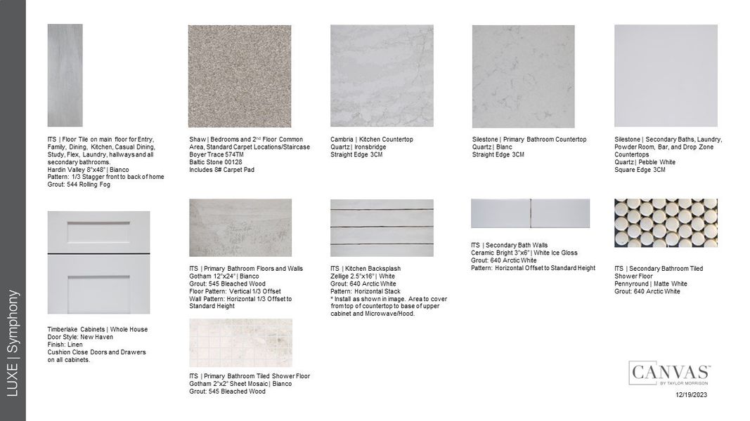 Sample of building materials used in homes in Esplanade at Wiregrass Ranch, Wesley Chapel (Image 20). Sample of building materials used in homes in Esplanade at Wiregrass Ranch, Wesley Chapel (Image 20).