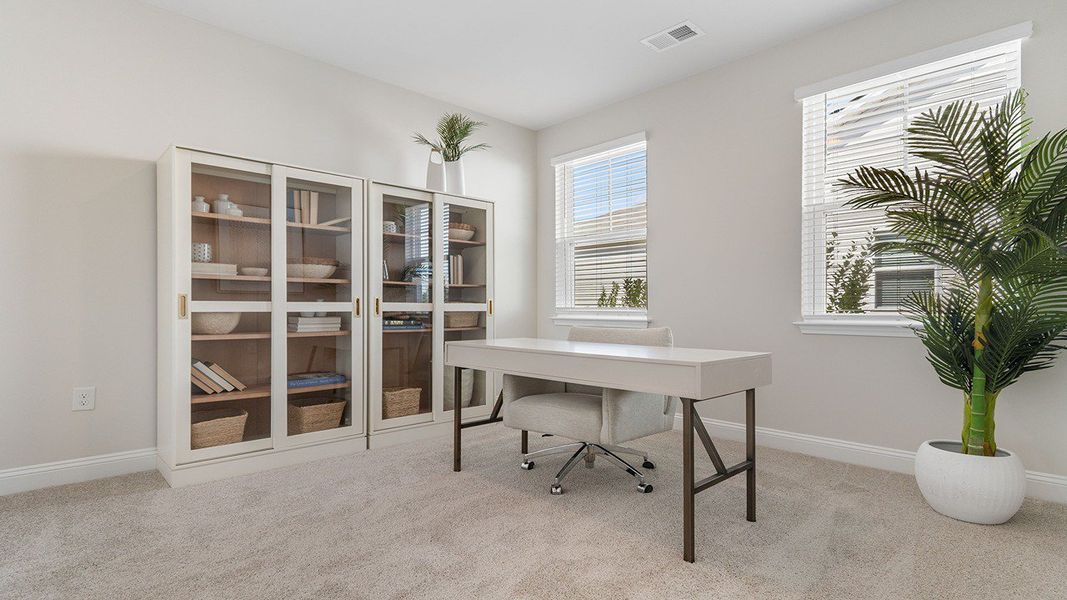 Furnished interior view inside a new home in The Bluffs at Mill Creek, Florence (Image 14).