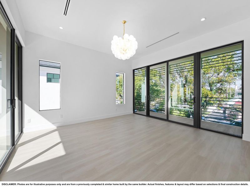 DISCLAIMER: Photos are for illustrative purposes only and are from a previously completed & similar home built by the same builder. Actual finishes, features & layout may differ based on selections & final construction details.