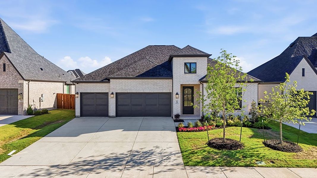 Front exterior of a new home in Quail Hollow, Rockwall, TX, highlighting curb appeal (Image 23).
