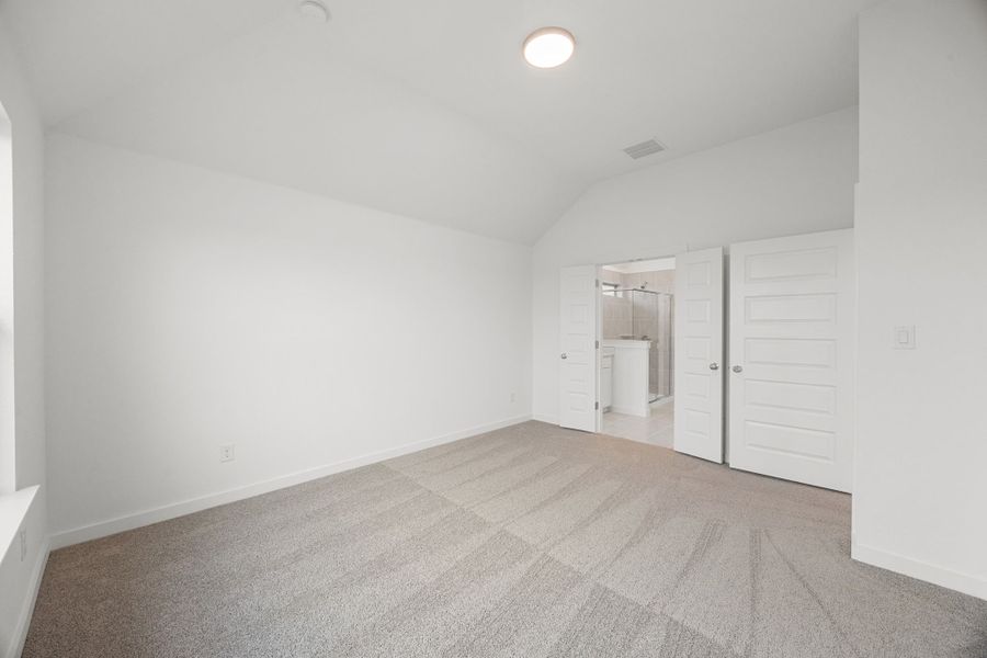 Representative unfurnished interior of a home built from the Brazos | Prairie Winds by Trophy Signature Homes in Prairie Winds, Hutto (Image 22).