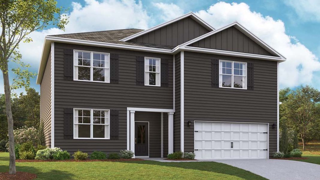 Representative exterior photo of a completed home built from the Green by D.R. Horton in Whispering Springs, Maryville, TN (Image 2). Representative exterior photo of a completed home built from the Green by D.R. Horton in Whispering Springs, Maryville, TN (Image 2).