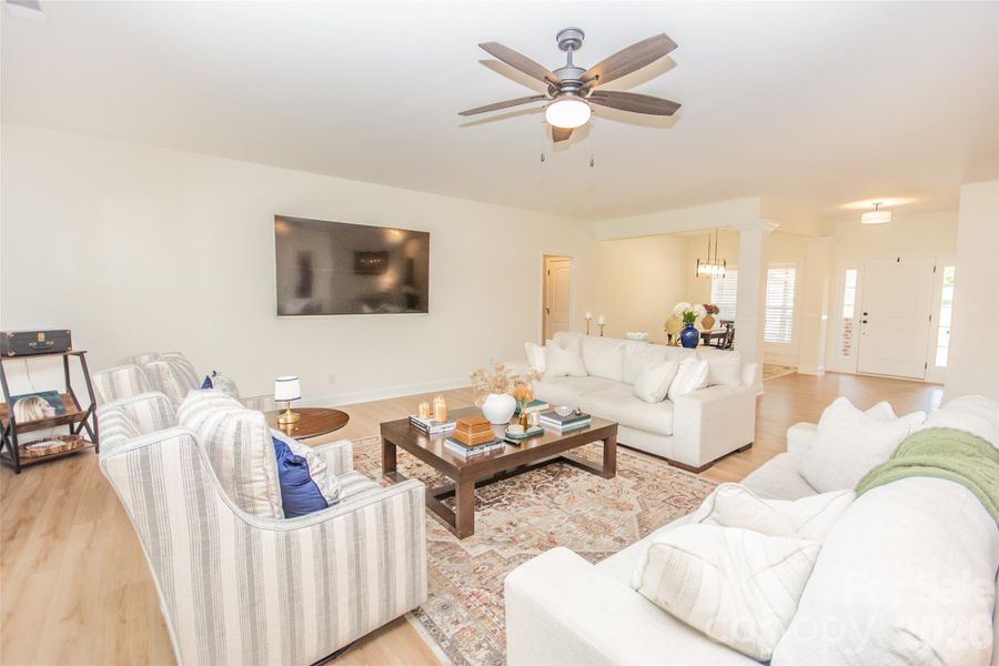 Furnished interior view inside a new home in , Statesville (Image 18).