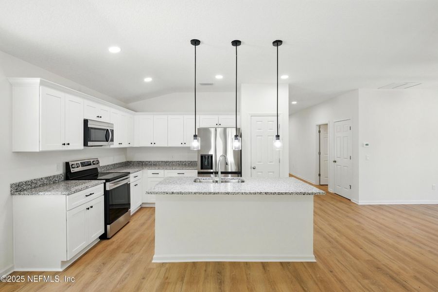 Furnished interior view inside a new home in , Satsuma (Image 9).