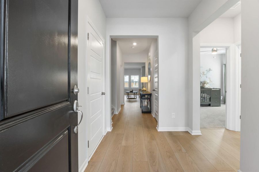 Furnished interior view inside a new home in Sweetgrass at Summers Corner: Arbor Collection, Summerville (Image 15). Furnished interior view inside a new home in Sweetgrass at Summers Corner: Arbor Collection, Summerville (Image 15).