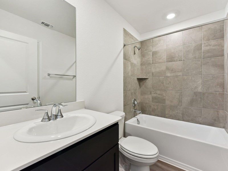 Photo is not of the actual home, but is an inspirational photo of builder’s model home and may depict options, furnishings, and/or decorator features that are not included
