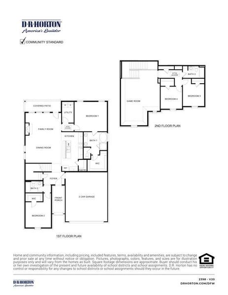2D floor plan layout of this home in Madera, Royse City, TX (Image 3). 2D floor plan layout of this home in Madera, Royse City, TX (Image 3).