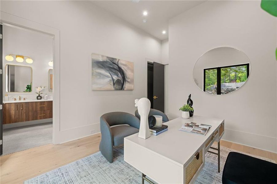 Furnished interior view inside a new home in , Atlanta (Image 49).