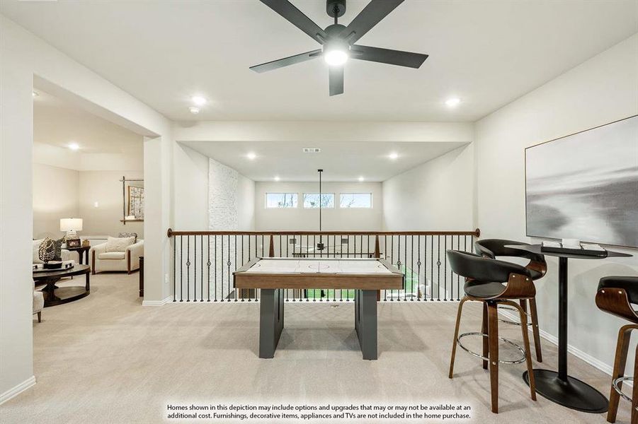 Furnished interior view inside a new home in ArrowBrooke, Aubrey (Image 4).