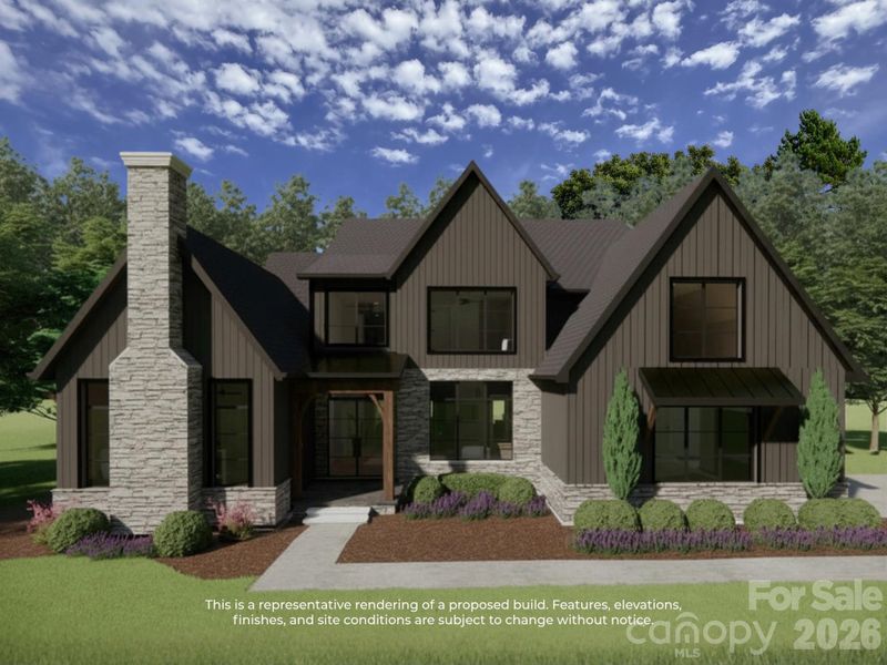 Front exterior of a new home in , Davidson, NC, highlighting curb appeal (Image 8).