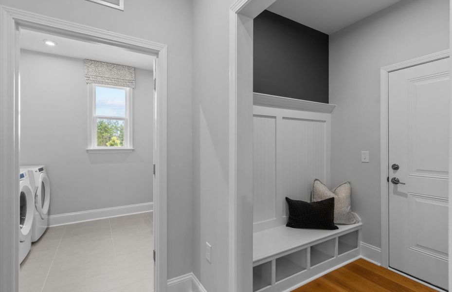 Bench at Entry from Garage Bench at Entry from Garage