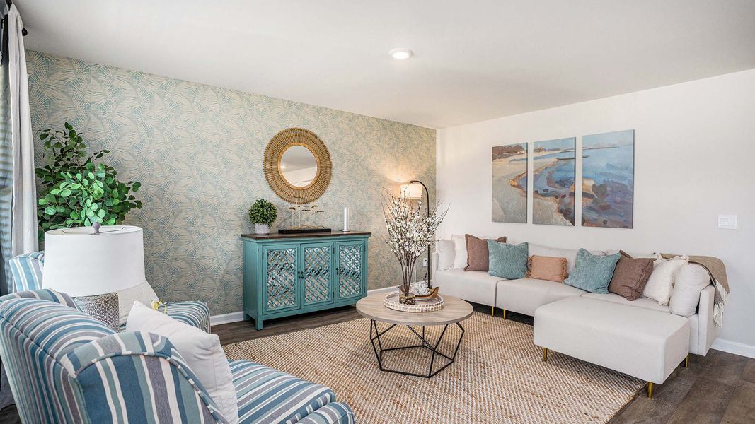 Furnished interior view inside a new home in Stanbury Creek, Supply (Image 3).