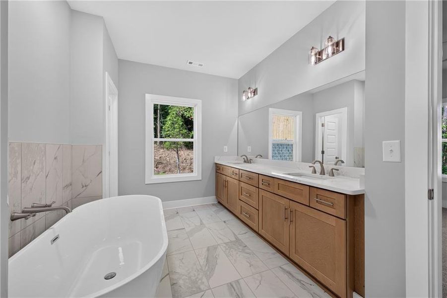 Furnished interior view inside a new home in , Atlanta (Image 6).