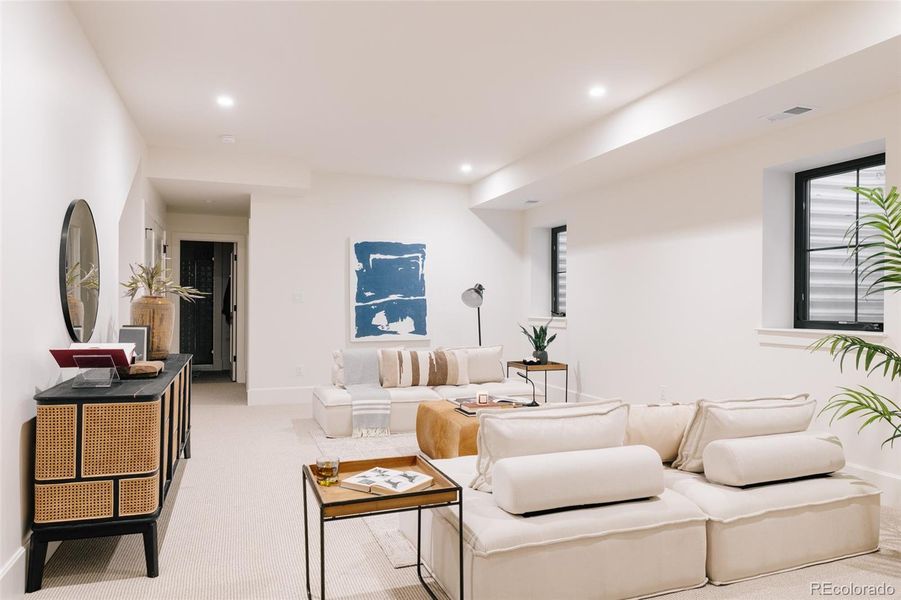 Furnished interior view inside a new home in , Denver (Image 37). Furnished interior view inside a new home in , Denver (Image 37).