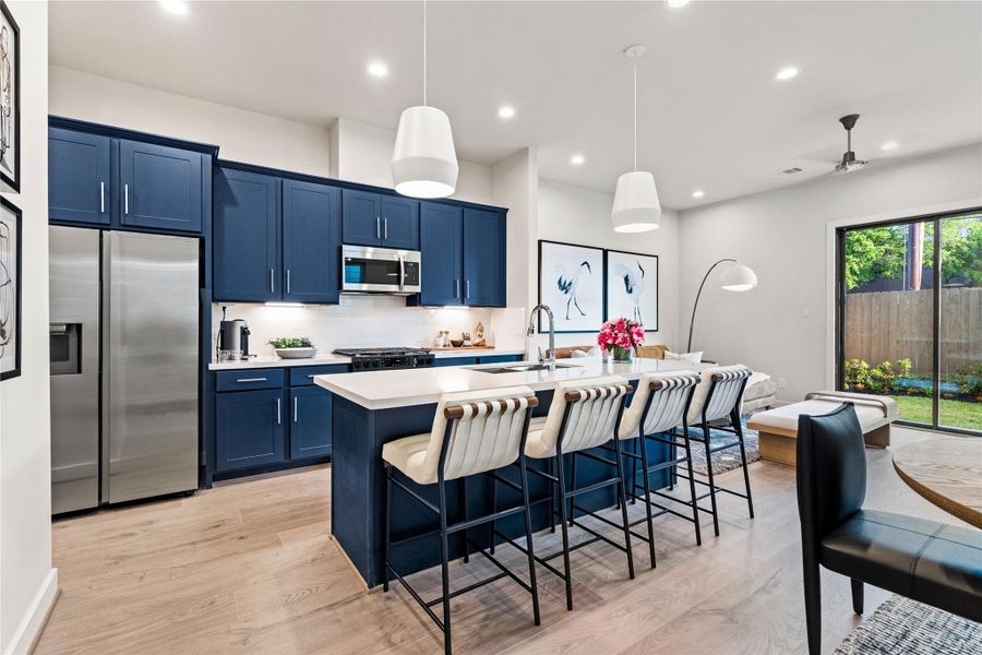 Furnished interior view inside a new home in Willowbend Point, Houston (Image 31).