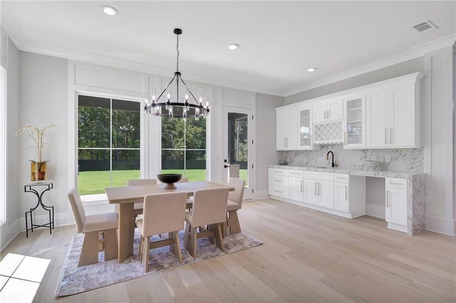 Furnished interior view inside a new home in , Suwanee (Image 11).