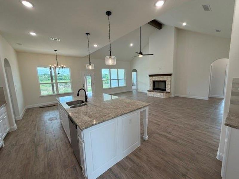 Furnished interior view inside a new home in , Azle (Image 8). Furnished interior view inside a new home in , Azle (Image 8).