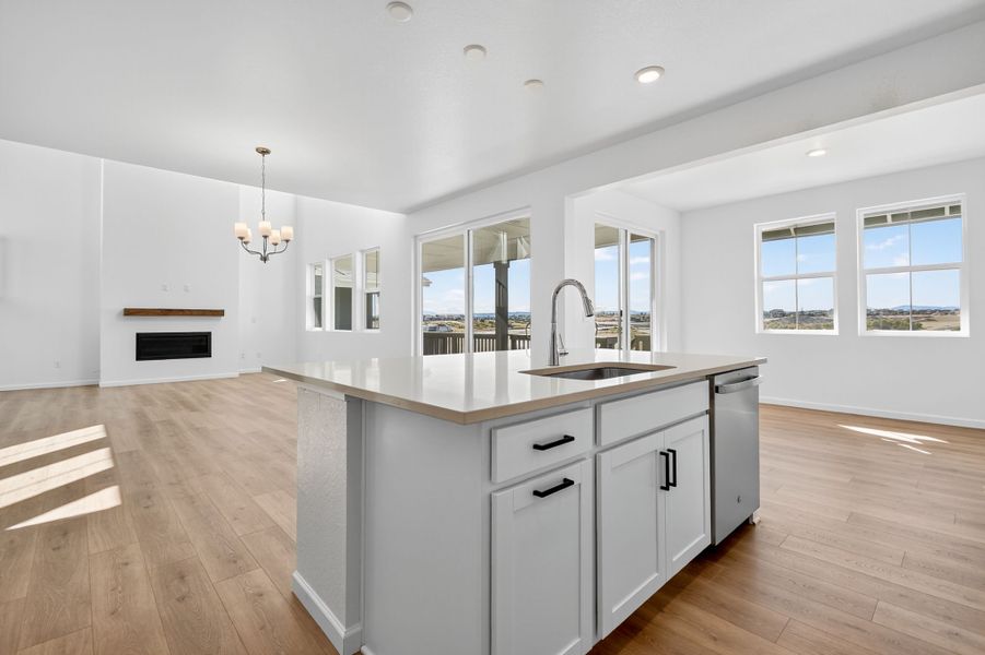 Furnished interior view inside a new home in Macanta, Castle Rock (Image 6).