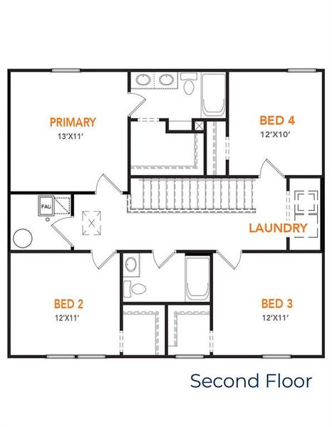2D floor plan layout of this home in Waterside at Cedar Creek, Abilene, TX (Image 2). 2D floor plan layout of this home in Waterside at Cedar Creek, Abilene, TX (Image 2).