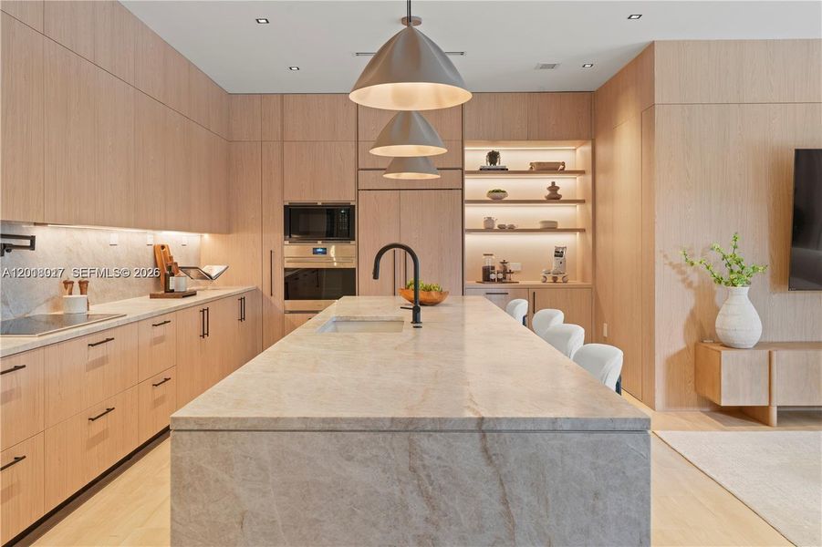 Furnished interior view inside a new home in , Miami (Image 47).