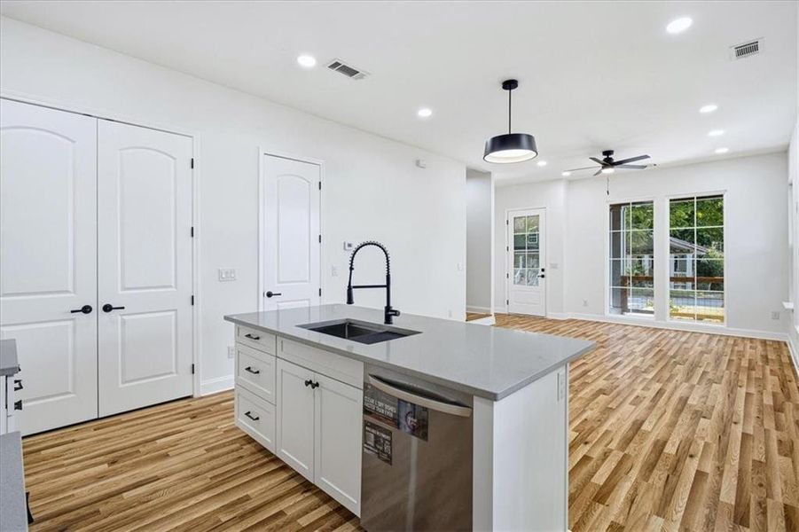 Furnished interior view inside a new home in , Atlanta (Image 9).