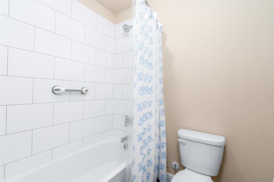 Hall bathroom part 2 includes a bath/shower combination