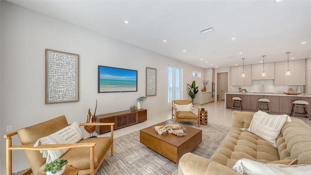 Furnished interior view inside a new home in , Sarasota (Image 14).