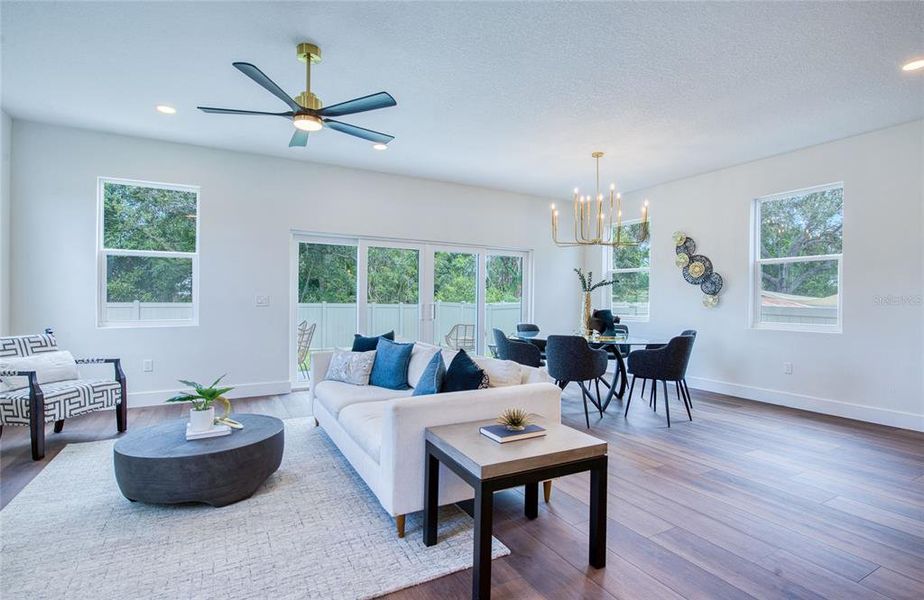 Furnished interior view inside a new home in , Palm Harbor (Image 10).