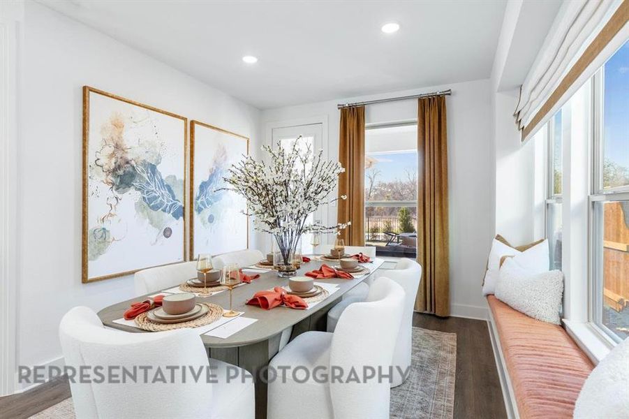 Furnished interior view inside a new home in Mosaic: 40ft. lots, Celina (Image 6).