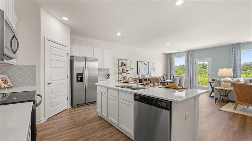 Furnished interior view inside a new home in The Preserve at Agricultural Village, Perry (Image 6). Furnished interior view inside a new home in The Preserve at Agricultural Village, Perry (Image 6).