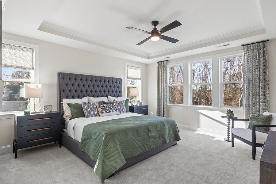 Representative furnished interior of a home built from the The Hampton by RobuckHomes in Kennebec Crossing, Angier (Image 15).