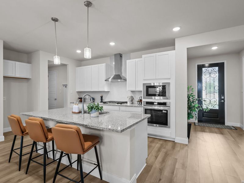 Furnished interior view inside a new home in Ladera, San Antonio (Image 10).