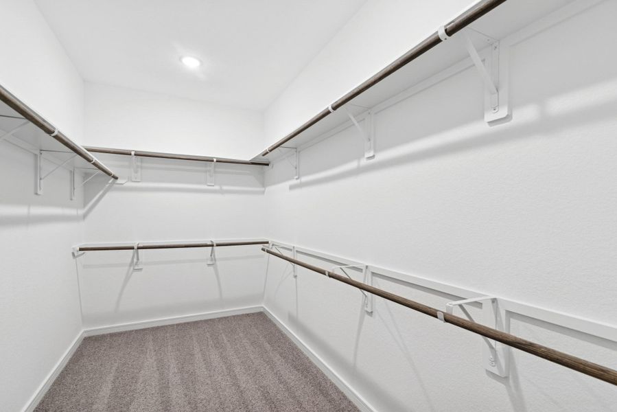 Large primary walk-in closet