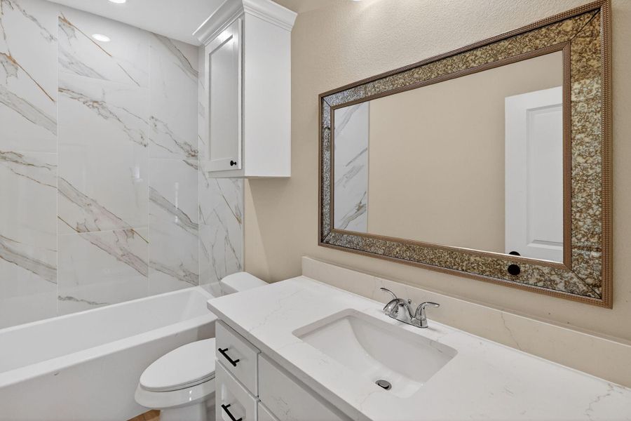 Furnished interior view inside a new home in , Snook (Image 12).