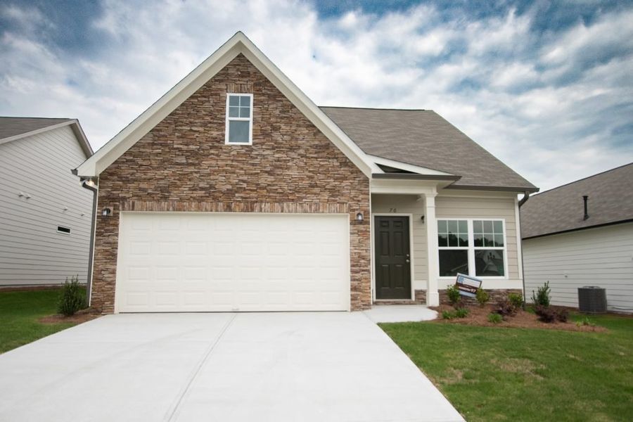 Representative exterior photo of a completed home built from the Waterford by Piedmont Residential in Villages at Cedar Hill, Dallas, GA (Image 19).