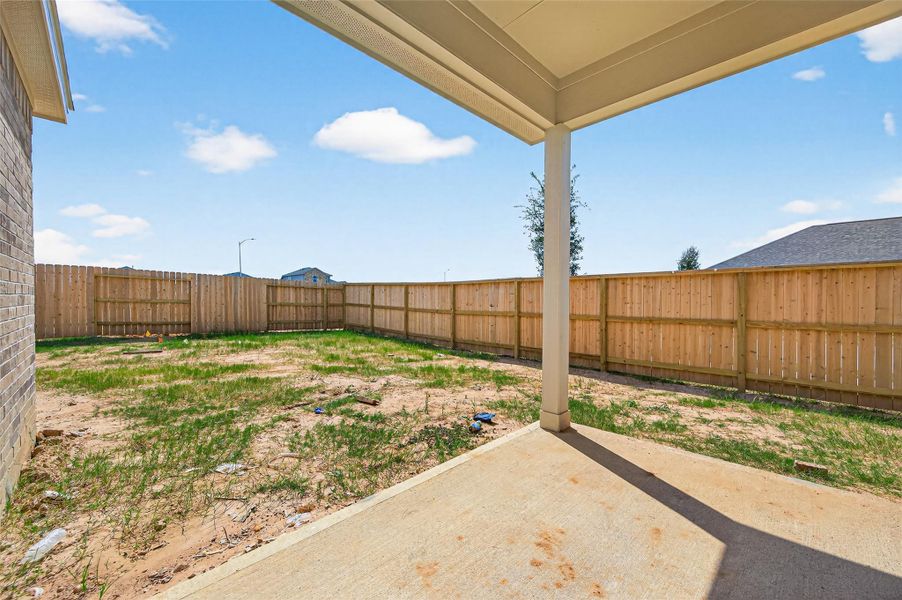 Exterior details and patio area of a home in Cypress Green, Hockley (Image 27).