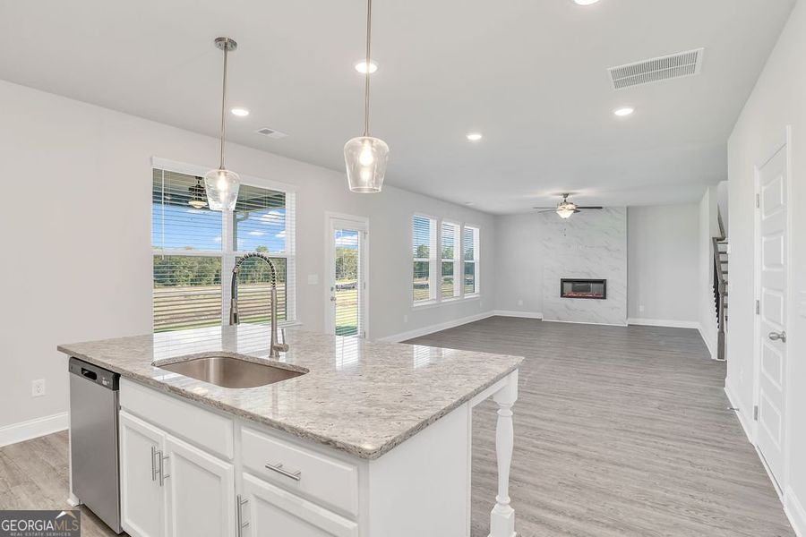 Furnished interior view inside a new home in Harley Farms South, Bonaire (Image 4).