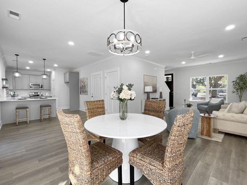 Furnished interior view inside a new home in , Holly Hill (Image 7). Furnished interior view inside a new home in , Holly Hill (Image 7).