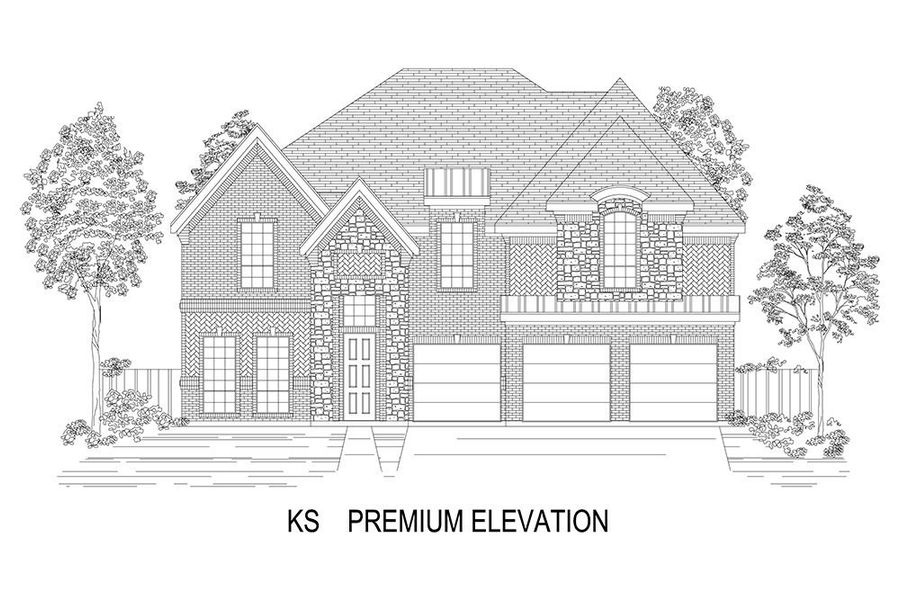 Representative rendering of the exterior for the Boston 2F (w/Media) by First Texas Homes (Image 24).