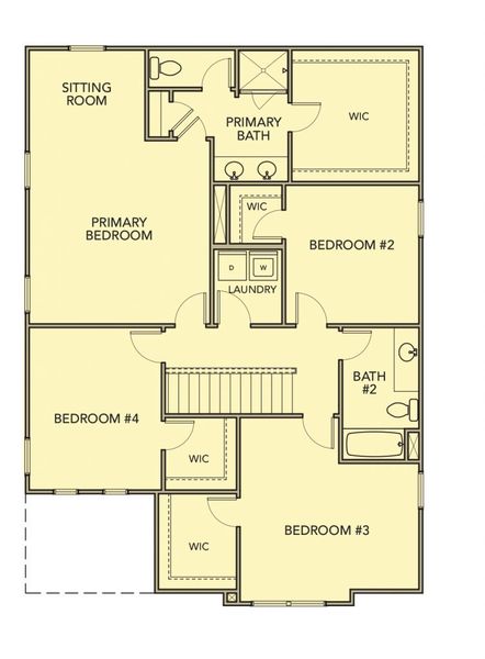2D floor plan layout for the Juniper by Kerley Family Homes in The Reserve at Chapel Hill Phase II, Douglasville, GA (Image 4). 2D floor plan layout for the Juniper by Kerley Family Homes in The Reserve at Chapel Hill Phase II, Douglasville, GA (Image 4).