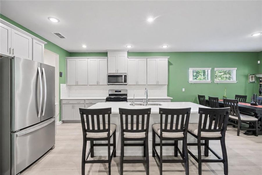 Furnished interior view inside a new home in Creekside at Oxford Park, Fairburn (Image 6).