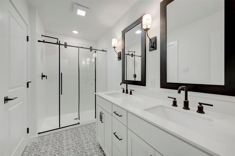 Furnished interior view inside a new home in Providence Commons, Providence Village (Image 11).