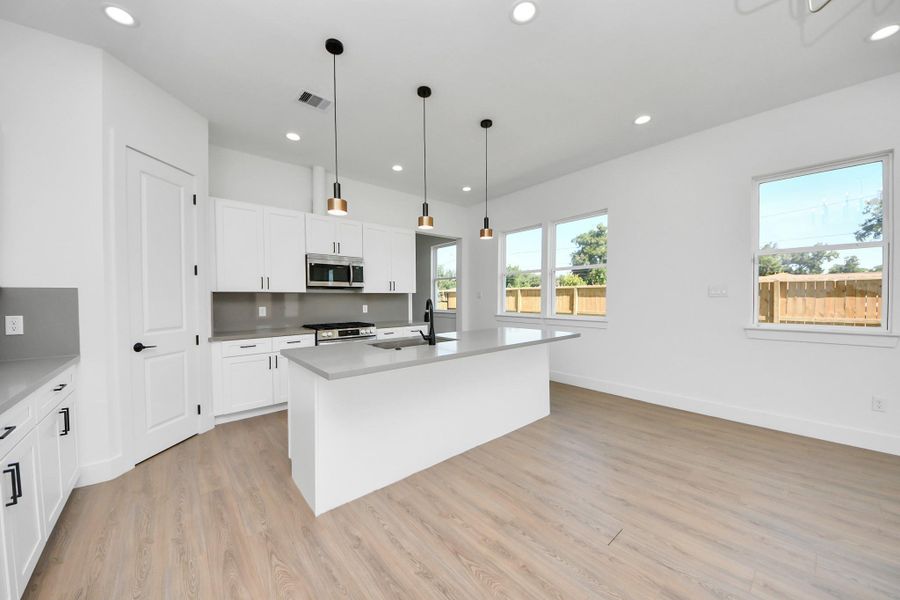 Furnished interior view inside a new home in , Houston (Image 9). Furnished interior view inside a new home in , Houston (Image 9).