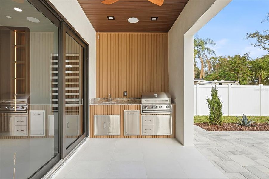 Exterior details and patio area of a home in , Tampa (Image 29).