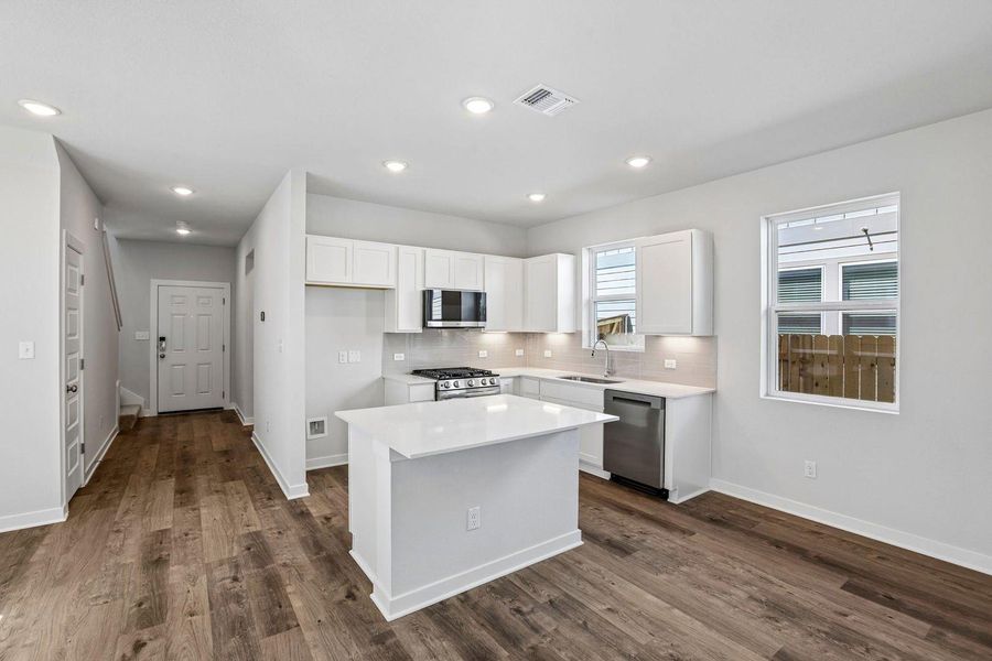 Furnished interior view inside a new home in Avery Centre, Round Rock (Image 9).