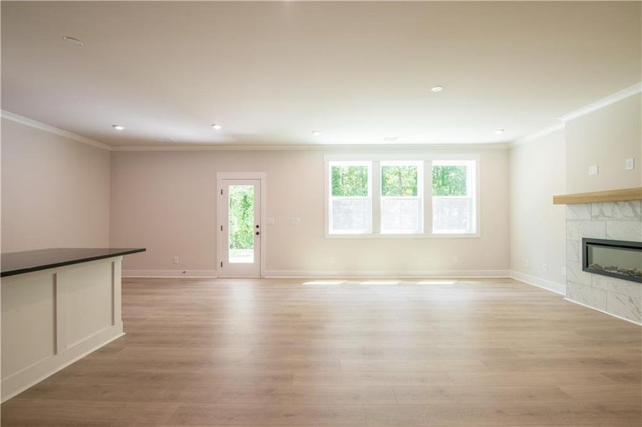 Spacious, unfurnished interior of a new home in Cambridge at Steels Bridge: Steels Bridge, Canton (Image 51).