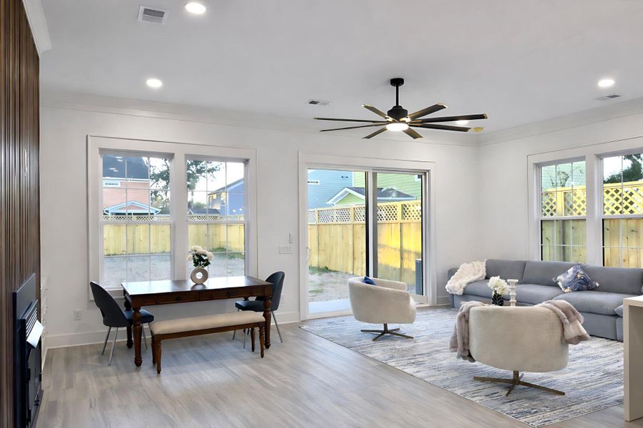Furnished interior view inside a new home in , North Charleston (Image 17).